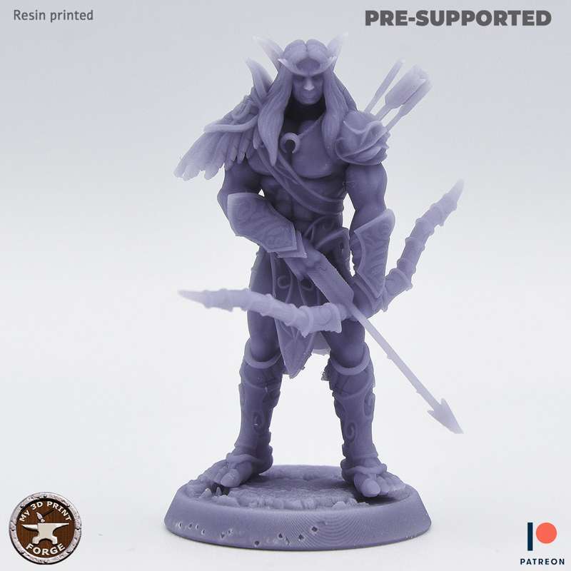 February "Night Elves" Printed models